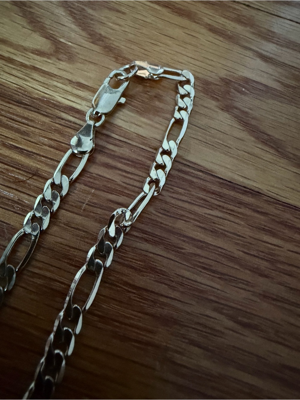 Men's Figaro Style Chain Necklace - Gold